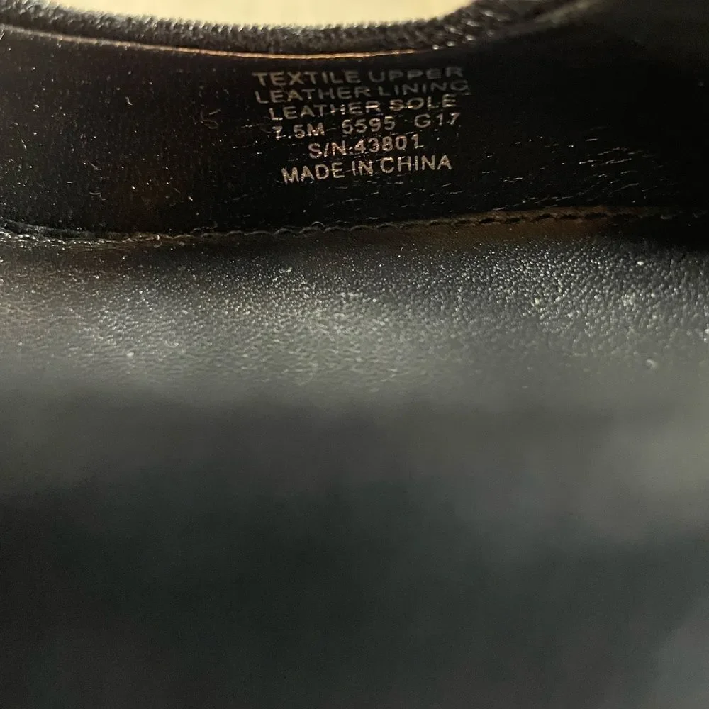 NIB Tory Burch Josephine Black Velvet Pumps Size 7.5
